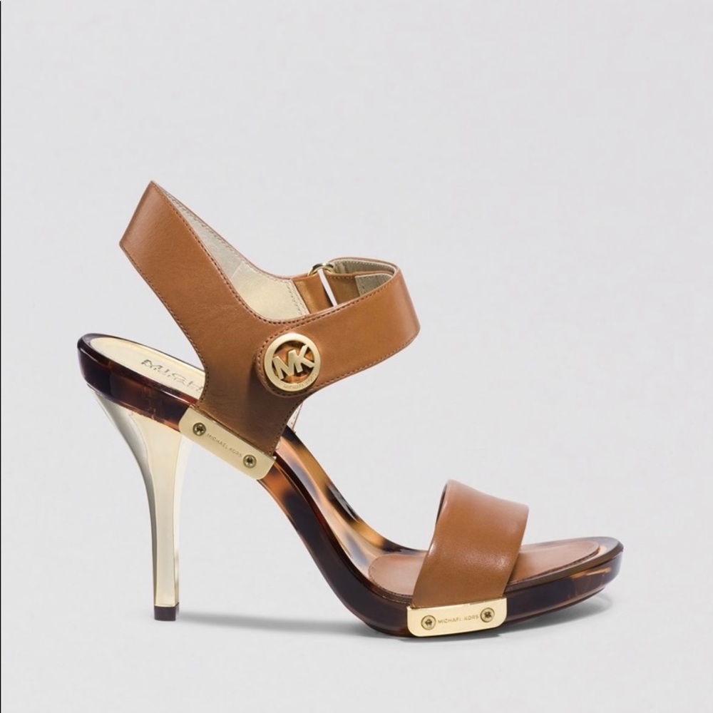 MICHAEL Michael Kors Lani gold heel sandal